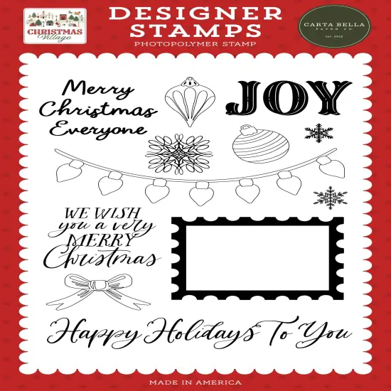 Christmas Village Stamp Set-Christmas Lights And Stamp {1}