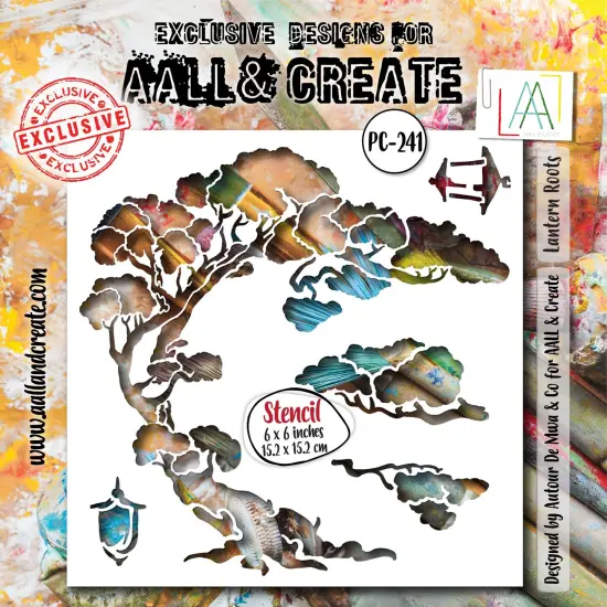 AALL And Create Stencil 6"X6"-Lantern Roots {1}