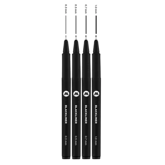 Blackliner 4pc Set (.3, .5, .7, 1) {2}