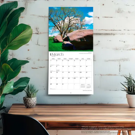Minnesota Wild & Scenic | 2026 12 x 24 Inch (Hanging) Monthly Square Wall Calendar | Plastic-Free {5}