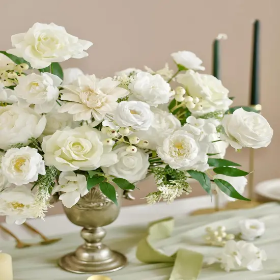 Artificial Flowers DIY Box Set Fake Roses Bouquet {4}