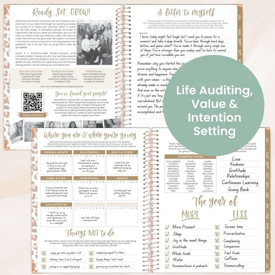 bloom daily planners 2025-26 Academic Planner, Hard Cover, 8.5" x 11", Tan Leopard {5}