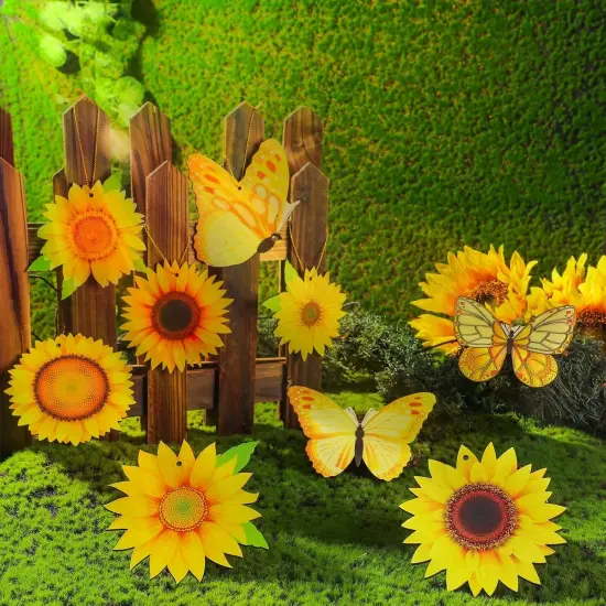 27 Pcs Summer Tree Ornaments Set Wooden Hanging Decoration {3}