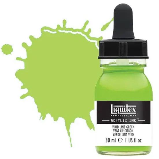 Liquitex Professional Acrylic Ink 30ml Bottle - Vivid Lime Green {1}