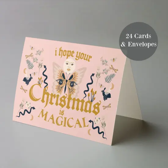 Magical Christmas Greeting Cards Boxed Set &ndash; 24 Enchanting Holiday Notecards with Whimsical Designs, Perfect for Sending Unique and Mystical Festive Wishes {6}