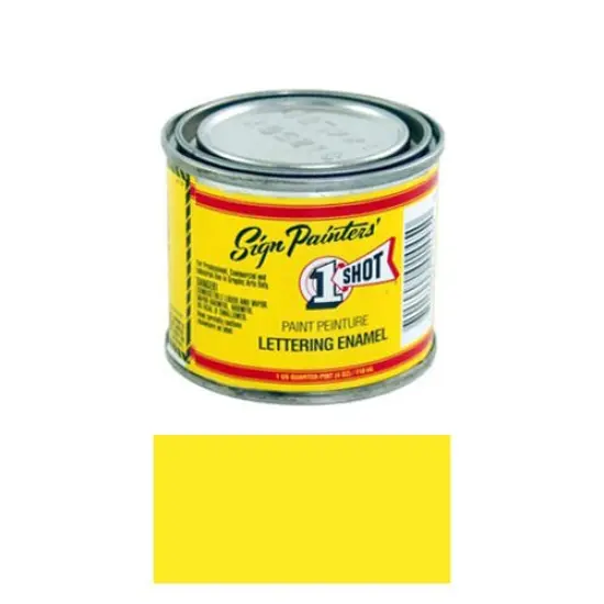 Primrose Yellow Pinstriping Lettering Enamel Paint, 1/4 Pint {1}