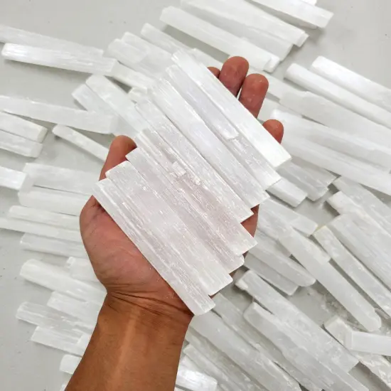 4" INCH Selenite Sticks - Selenite Crystal Wands {1}
