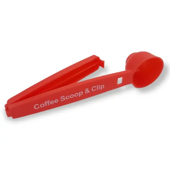 Handy Housewares 2-in-1 Multifunction Tablespoon Coffee Ground Measuring Scoop with Bag Sealing Clip {1}
