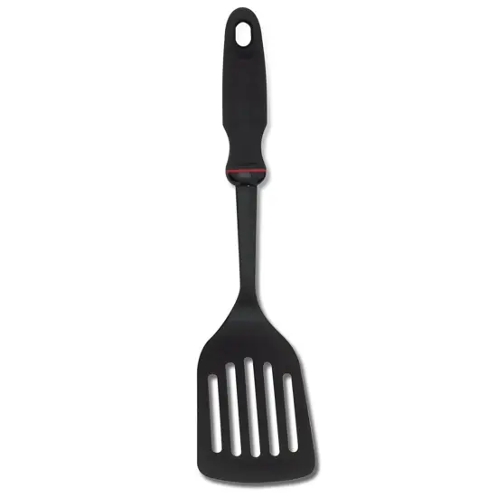 Norpro 12" Long Grip-EZ Handle Nylon Slotted Turner Spatula {1}