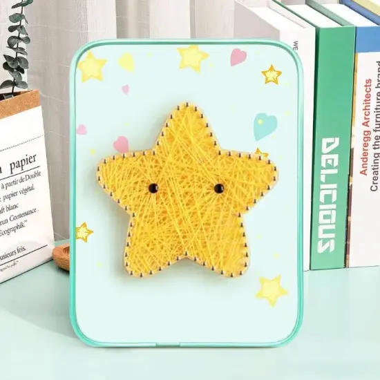 Star String Art Kit with Stand. Simple Decorative DIY String Art Craft Kit M1-2 DHBC28008 {1}