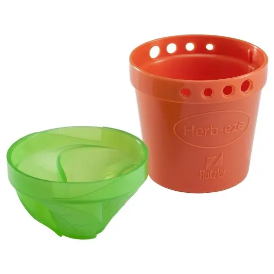 Hutzler Herb-Eze Herb Stripper & Freezer Storage Container - Strip, Measure, Collect and Store Fresh Herbs {2}
