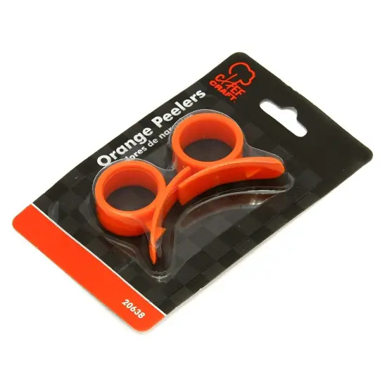 Chef Craft 2pc Plastic Orange Peeler Tool Set - Easily Peel Oranges and Grapefruit {3}