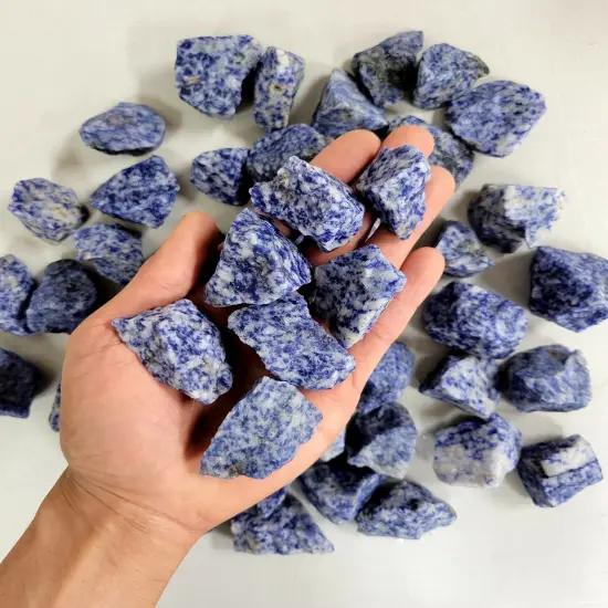 Blue Quartz Rough Stones Bulk {1}