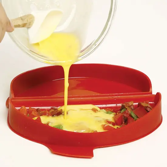 Norpro Non-Stick Silicone Microwave Omelet Maker {7}
