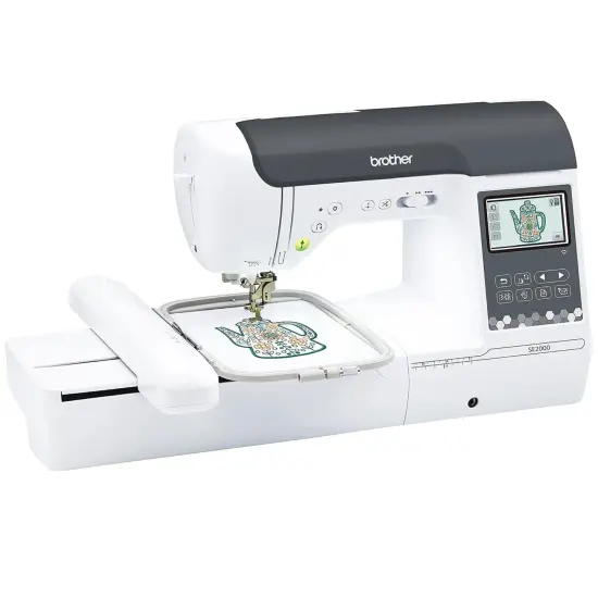Brother SE2000 Embroidery & Sewing Machine w/ 5" x 7" Hoop & 40+ Accessories {6}