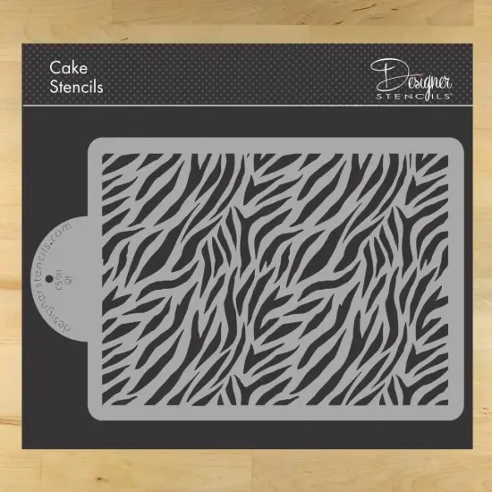 1/4 Sheet Zebra Print Cake Stencil | C590 by Designer Stencils | Cake Decorating Tools | {1}