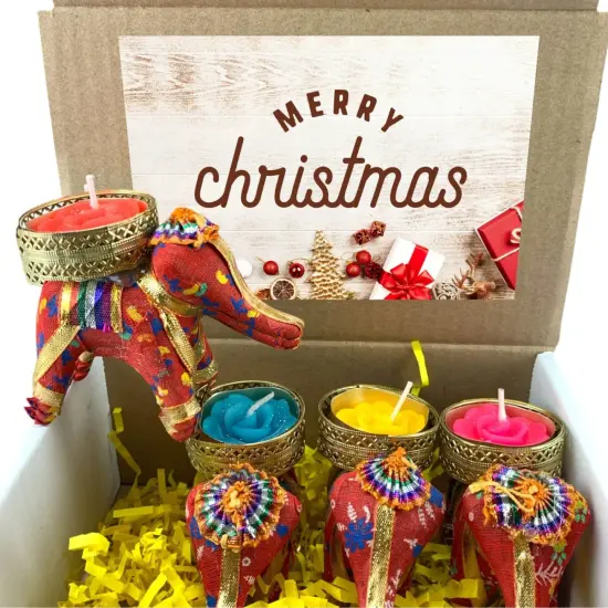 Happy Holiday Gift, Elephant Candle Holders, Christmas Gift Set, Dad Christmas Gift, Christmas Gift Women, Christmas Gift Tags, Christmas Gift Set, Christmas Gift Men Green {2}