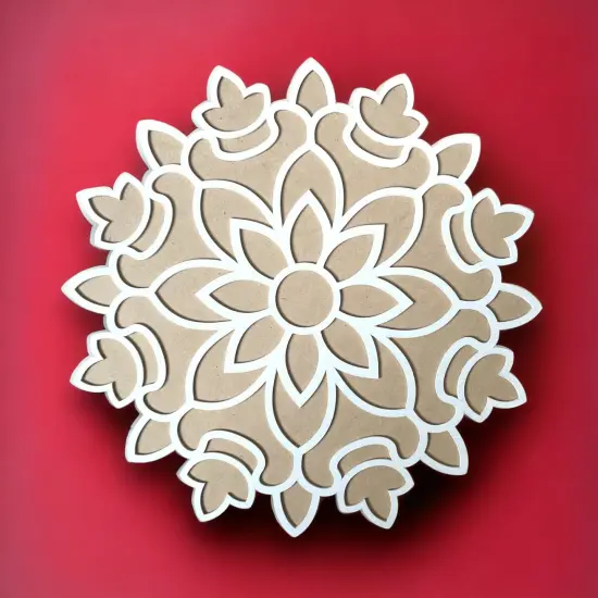 12 Inch Diy Mdf Reusable Rangoli Mat, Rangoli Kit, Rangoli Decorations, Rangoli Stencil, Diwali Rangoli, Rangoli Template, Rangoli Boards {4}