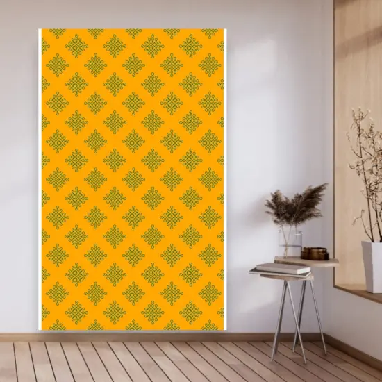 Kolam Rangoli Backdrop Indian Traditional Cloth Backdrop Photo Decor Banner Pooja Room Decor Decorative Cloth Dot Kolam Backdrop for Diwali Ganesha Puja Wedding Housewarming Gift Red {5}