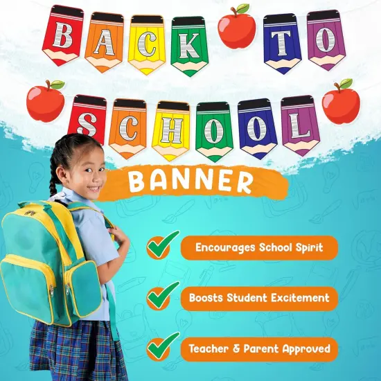 10ft Back to Classroom Decorations Banners {4}