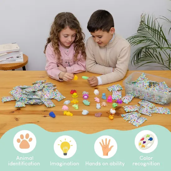 Mochi Squishy Toys Bulk for Kids Party Favors Pack 80 {5}