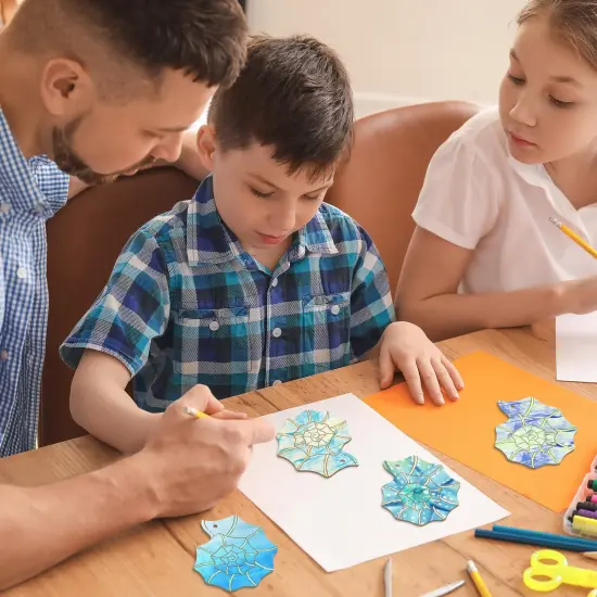 Wooden Shell Ornaments to Paint Mothers Day Decoration Cutouts Unfinished 24PCS 3.5 x 3 inches, DIY Blank Wood Ornament for Home Crafts Hanging Children's Day Mother's Day Birthday Party Decoration {3}