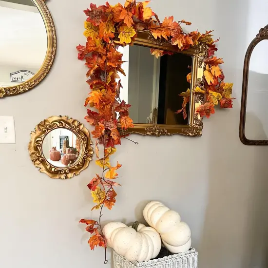 6 Pack Fall Leaf Garland - 5.9Ft (Total of 35.4FT) {5}