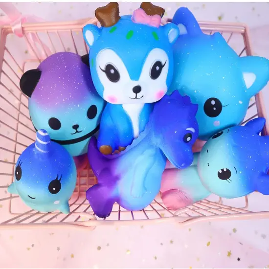 Slow Rising Galaxy Squishy Toys Set - 6 Pack {3}