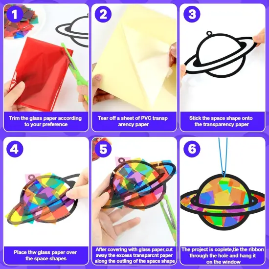 32 Sets Solar System Suncatchers Crafts Kit DIY {2}