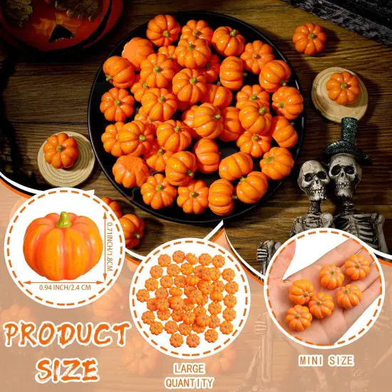 50 Pcs Resin Pumpkins (Classic Style) {2}