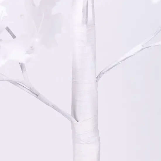 6 ft. Maple Tree - 120 LED Lights, Warm and Cold White, Mixed Colors, White Finish {4}