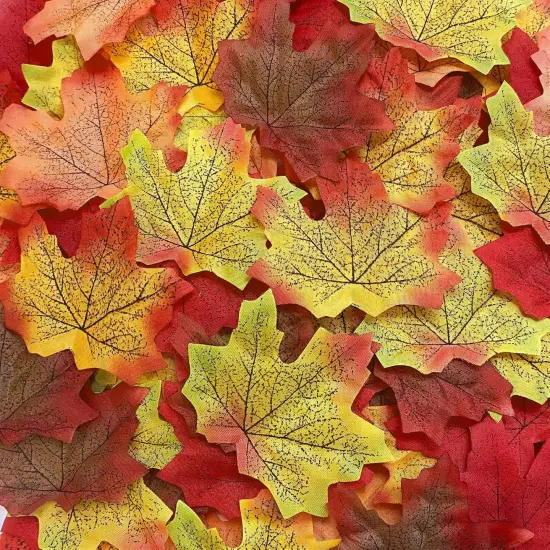 Fall Artificial Maple Leaves for Thanksgiving Decorations {5}