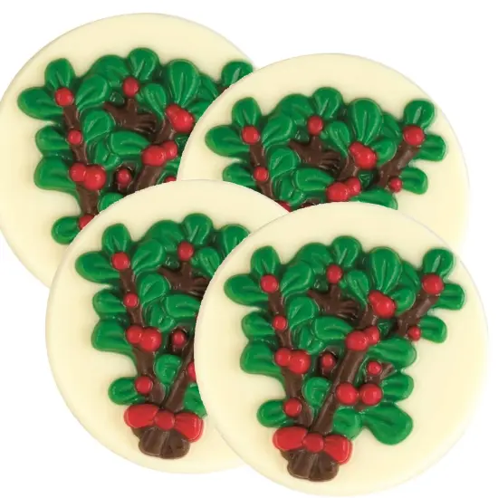 Mistletoe Cupcake Topper Chocolate Mold {3}