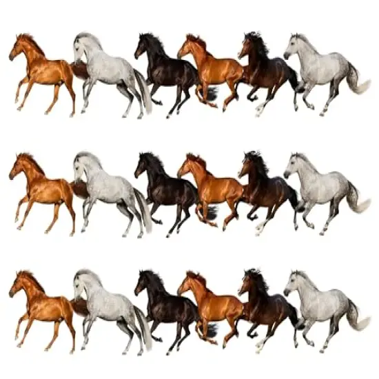 Horses Edible Image Edible cake border 3 Strips 2.5x10.5 inchs in size {1}