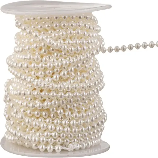 3mm Small Crafts Faux Pearl Beads Garland Pearl Bead Roll Strand of Pearls to Decorate Floral Centerpieces {1}