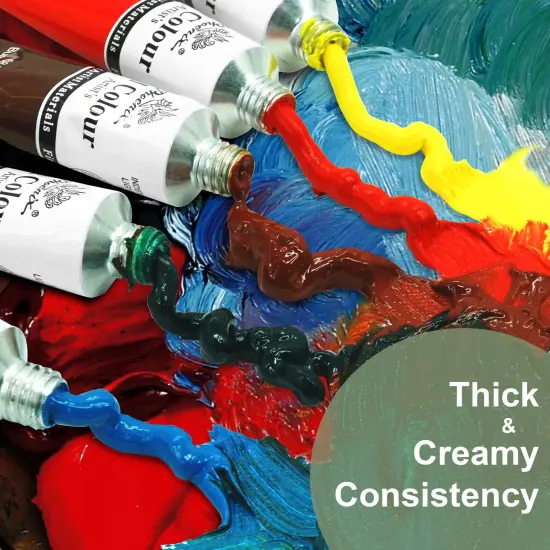 Oil Paint Set, 12x12ml/0.4 Fl Oz Tubes, Non-toxic Oil Based Paints for Canvas Craft Painting, Great Value Art Supplies for Artists, Adults & Beginners {4}