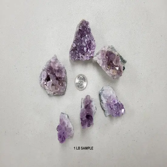 Mini Amethyst Crystal Clusters From Brazil {4}