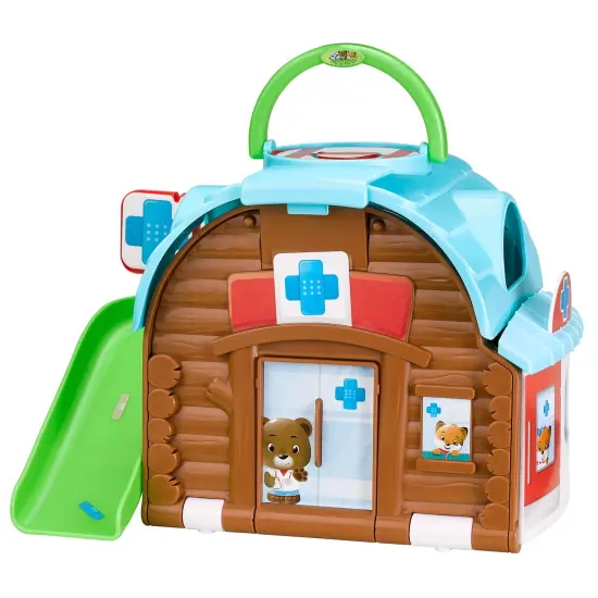 Timber Tots: Care Center - 9pc Medical toy Playset, Fox Animal Figurine, Open & Real X-Ray Room & Operating Table, Pop-Up Feature, Kids-Toddler 18Mo+ {3}