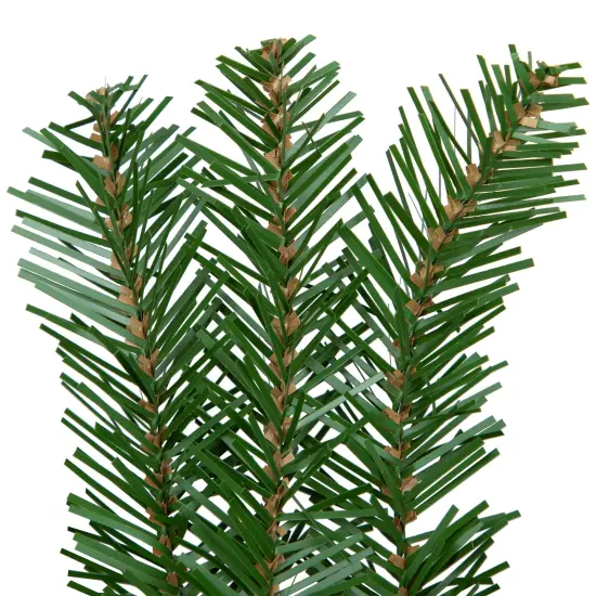 Northlight Pre-Lit Northern Pine Artificial Christmas Wreath - 24" - Multicolor LED Lights Green {7}