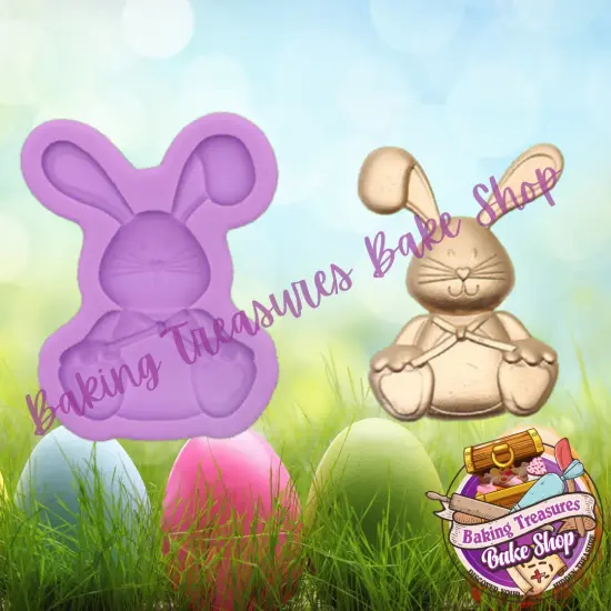Playful Easter Bunny Silicone Mold {1}