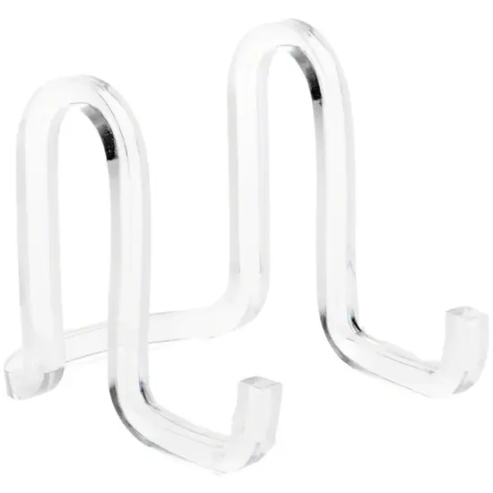 Plymor Clear Acrylic Ribbon-Style Display Easel, 2.875" H x 2.5" W x 3.5" D {2}