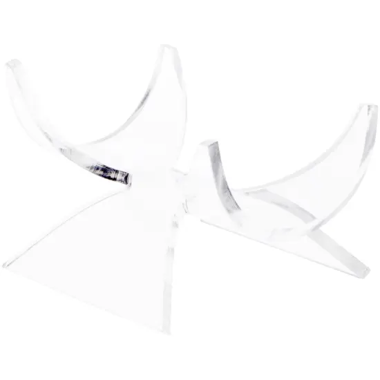 Plymor Clear Acrylic Fossil, Mineral or Crystal Display Holder Stand, 1.75" H x 2.875" W x 2.375" D {2}