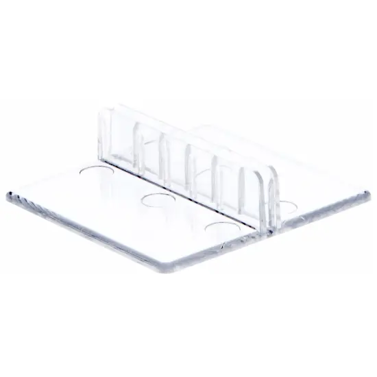 Plymor Clear Plastic Economy Pinch-Style Sign Clip Display, 2" W x 2" D x .5" H {2}