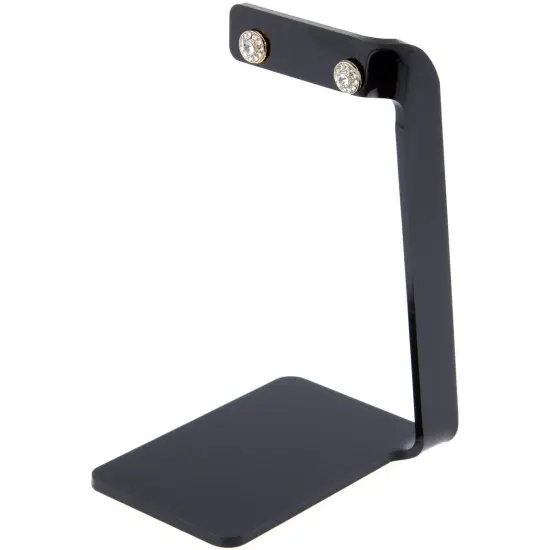 Plymor Black Acrylic Signpost-style Pair Hanging Earring Display Stand, 2.375" W x 3.5" D x 5" H {3}