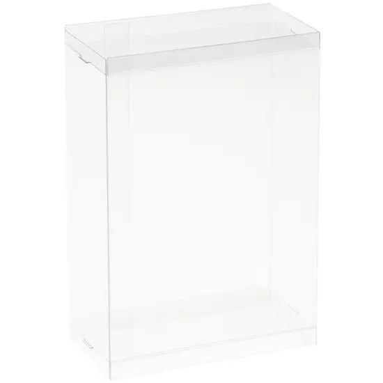 DollSafe Clear Folding Display Box for Large 5-6 inch Dolls and Action Figures, 5" W x 2.5" D x 6.5" H {1}