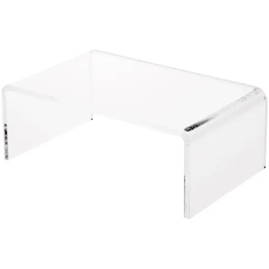 Plymor Clear Acrylic Rectangular Display Riser, 3" H x 8" W x 5" D (1/4" thick) {2}