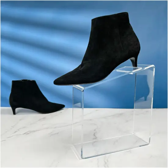 Plymor Clear Acrylic Shoe Display Riser, 3" W x 9" D x 9.5" H {3}