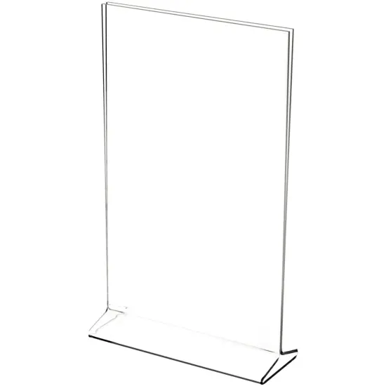 Plymor Clear Acrylic Sign Display / Literature Holder (Top-Load), 7" W x 9" H {2}