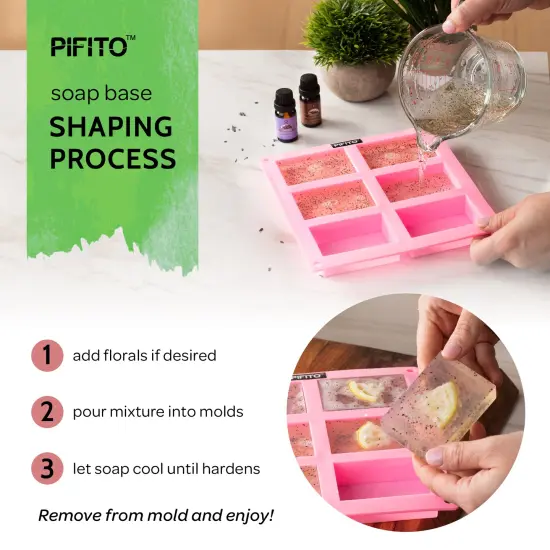 Pifito Aloe Vera Melt and Pour Soap Base │ Bulk Premium 100% Natural Glycerin Soap Base │ Luxurious Soap Making Supplies {6}