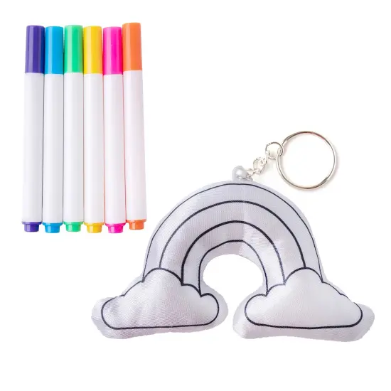 Colorbok Make It Colorful! Color Your Own Bag Charm-Rainbow {2}